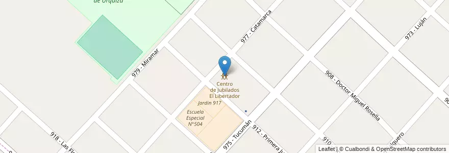 Mapa de ubicacion de Centro de Jubilados El Libertador en Argentinië, Buenos Aires, Partido De Tres De Febrero, El Libertador.