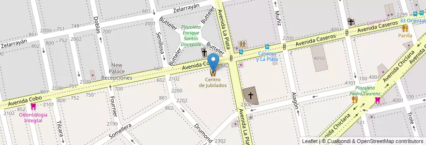 Mapa de ubicacion de Centro de Jubilados, Nueva Pompeya en アルゼンチン, Ciudad Autónoma De Buenos Aires, Comuna 4, ブエノスアイレス.
