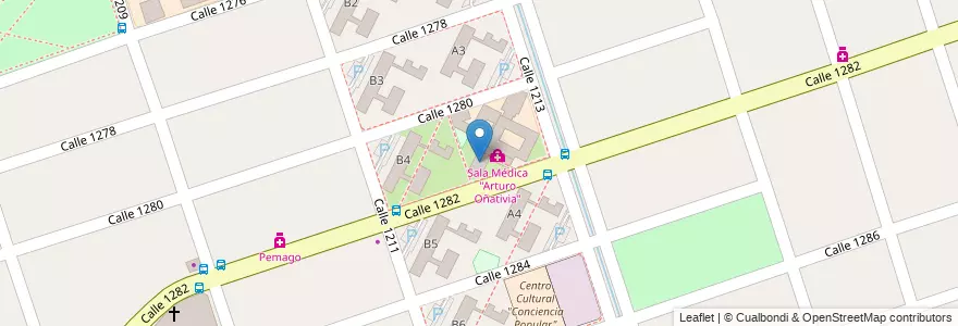 Mapa de ubicacion de Centro de Jubilados y Pensionados en Argentinië, Buenos Aires, Partido De Florencio Varela, Ingeniero Juan Allan.