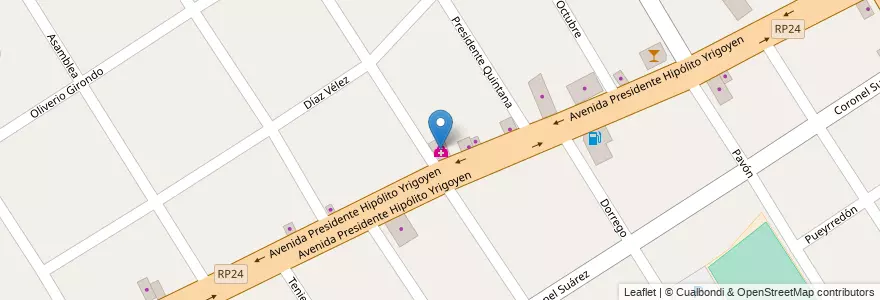 Mapa de ubicacion de Centro de Kinesiologia y Rehabilitación Integral en Argentinië, Buenos Aires, Partido De José C. Paz.