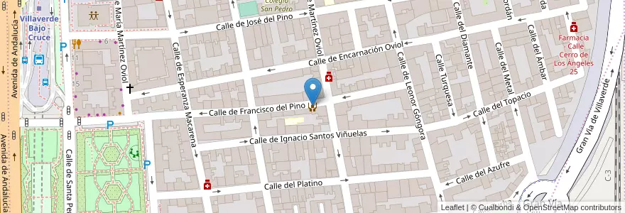 Mapa de ubicacion de Centro de mayores Villaverde Bajo en Испания, Мадрид, Мадрид, Área Metropolitana De Madrid Y Corredor Del Henares, Мадрид.