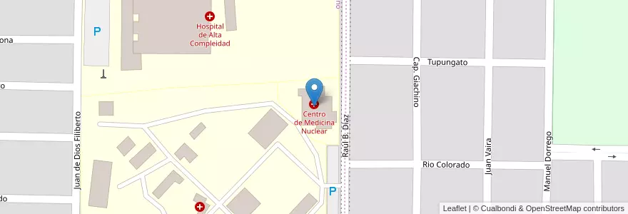 Mapa de ubicacion de Centro de Medicina Nuclear en Argentine, La Pampa, Municipio De Santa Rosa, Departamento Capital, Santa Rosa.