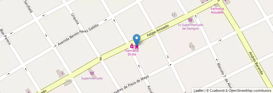 Mapa de ubicacion de Centro de Odontología Integral COQO en الأرجنتين, بوينس آيرس, Partido De Quilmes, Quilmes.