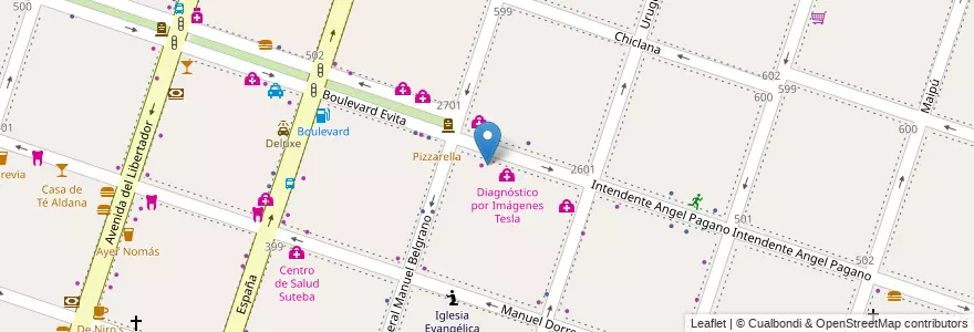 Mapa de ubicacion de Centro de Ojos Ituzaingó en 阿根廷, 布宜诺斯艾利斯省, Partido De Moreno, Moreno.