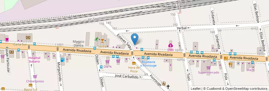Mapa de ubicacion de Centro de primera infancia Pequitas, Liniers en Argentina, Ciudad Autónoma De Buenos Aires, Comuna 9, Buenos Aires, Comuna 10.