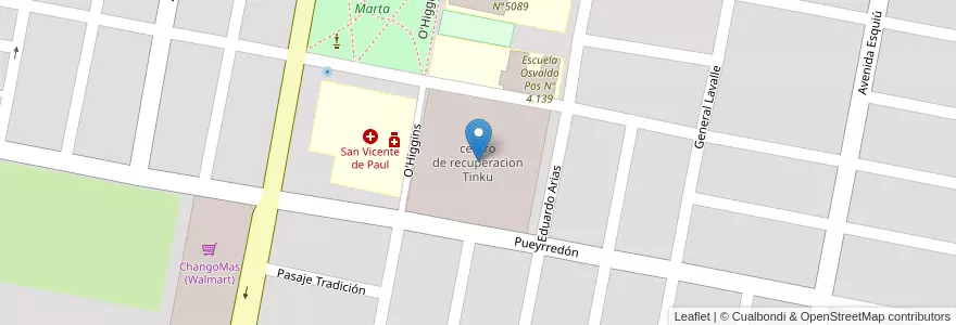 Mapa de ubicacion de centro de recuperacion Tinku en آرژانتین, Salta, Orán, Municipio De San Ramón De La Nueva Orán, San Ramón De La Nueva Orán.