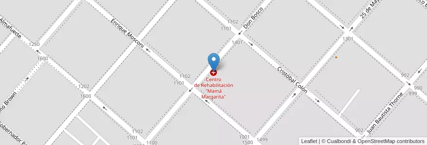 Mapa de ubicacion de Centro de Rehabilitación "Mamá Margarita" en 阿根廷, 火地省, 智利, Río Grande, Departamento Río Grande.