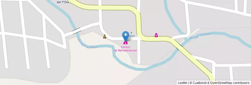 Mapa de ubicacion de Centro de Rehabilitación en آرژانتین, Córdoba, Departamento Colón, Pedanía Calera Norte, Municipio De Unquillo.