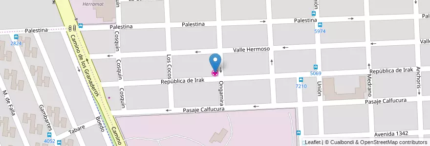 Mapa de ubicacion de Centro de Salud 19 La Cerámica en الأرجنتين, سانتا في, Departamento Rosario, Municipio De Rosario, روساريو.
