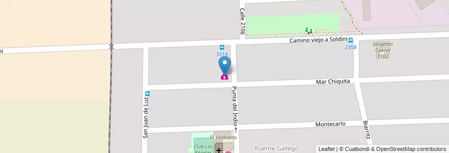 Mapa de ubicacion de Centro de Salud 28 en Arjantin, Santa Fe, Departamento Rosario, Municipio De Rosario, Rosario.