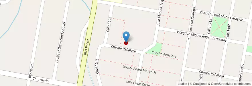 Mapa de ubicacion de Centro de salud en Argentinien, Provinz Entre Ríos, Departamento Paraná, Distrito Sauce, Paraná, Paraná.