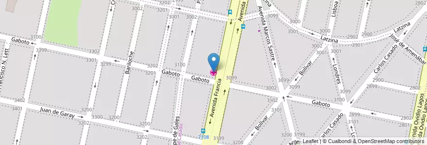 Mapa de ubicacion de Centro de Salud 5 Pedro Fiorina en アルゼンチン, サンタフェ州, Departamento Rosario, Municipio De Rosario, ロサリオ.