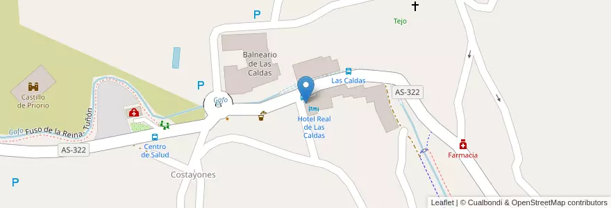 Mapa de ubicacion de Centro de Salud en スペイン, アストゥリアス州, アストゥリアス州, Oviedo.