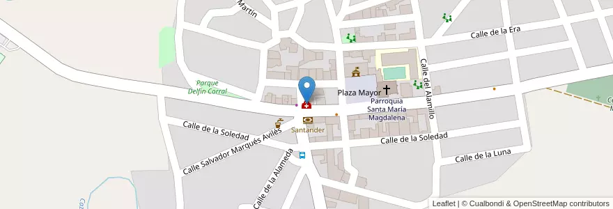 Mapa de ubicacion de Centro de Salud en Espagne, Communauté De Madrid, Communauté De Madrid, Las Vegas, Titulcia.