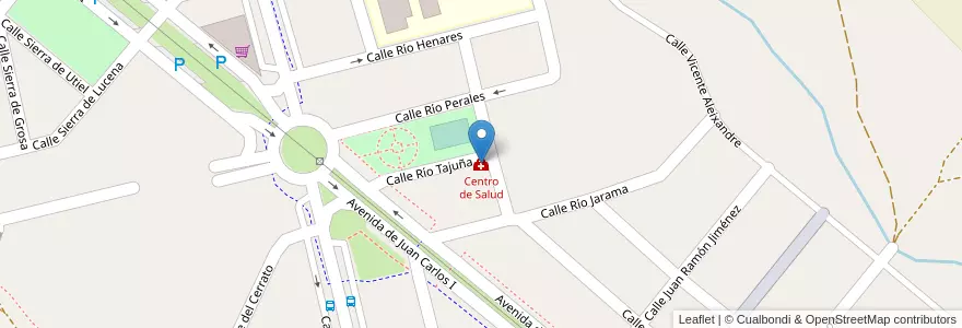 Mapa de ubicacion de Centro de Salud en 스페인, Comunidad De Madrid, Comunidad De Madrid, Cuenca Del Guadarrama, Villanueva Del Pardillo.