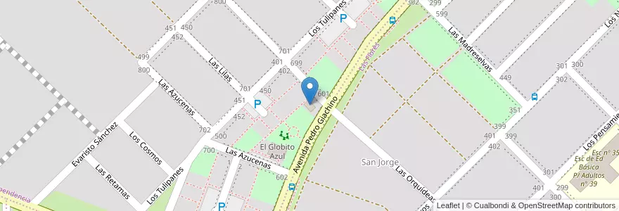 Mapa de ubicacion de Centro de Salud B° Parque Independencia en アルゼンチン, リオネグロ州, Departamento Adolfo Alsina, Viedma, Viedma.