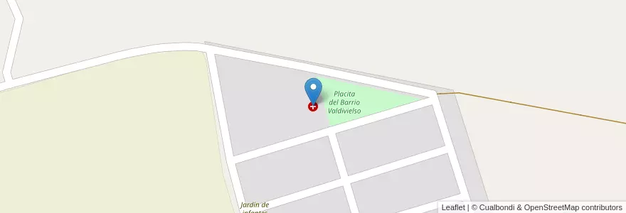 Mapa de ubicacion de Centro de salud "Barrio Valdivielso" en Argentinië, Chili, La Rioja, Coronel Felipe Varela.