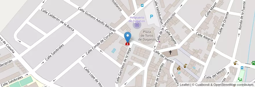 Mapa de ubicacion de Centro de Salud Daganzo en 西班牙, Comunidad De Madrid, Comunidad De Madrid, Cuenca Del Medio Jarama, Daganzo De Arriba.