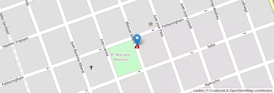Mapa de ubicacion de Centro de Salud del Barrio Mariano Moreno en Argentinië, Formosa, Departamento Formosa, Municipio De Formosa, Formosa.