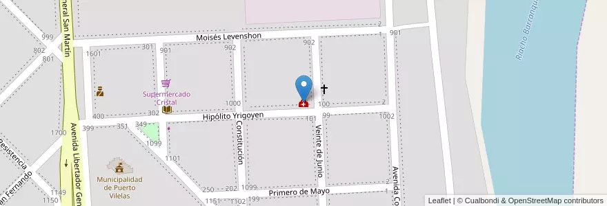 Mapa de ubicacion de Centro de Salud Doctor Finocchieto en 阿根廷, Chaco, Departamento San Fernando, Municipio De Puerto Vilelas, Puerto Vilelas.