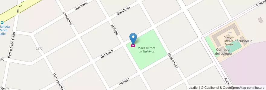Mapa de ubicacion de Centro de Salud Doctor I. Piaggi en アルゼンチン, ブエノスアイレス州, Partido De San Fernando, Victoria, Virreyes.