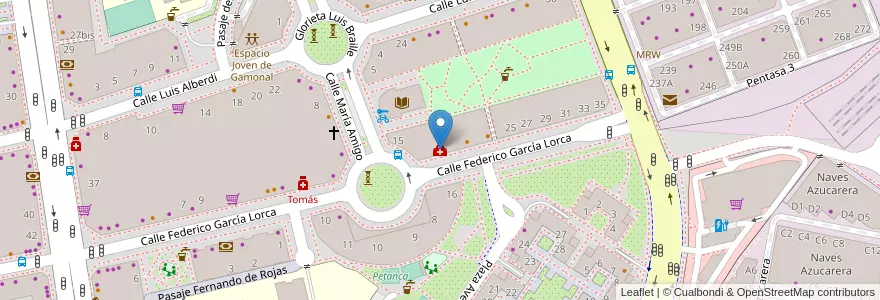 Mapa de ubicacion de Centro de Salud Federico García Lorca en Espanha, Castela E Leão, Burgos, Alfoz De Burgos, Burgos.