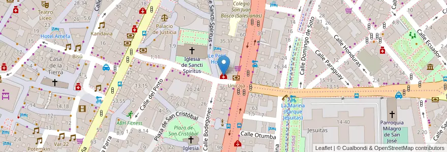 Mapa de ubicacion de Centro de Salud Filiberto Villalobos en Espanha, Castela E Leão, Salamanca, Campo De Salamanca, Salamanca.