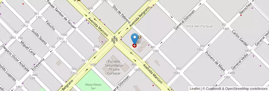 Mapa de ubicacion de Centro de Salud General Belgrano en アルゼンチン, チャコ州, Departamento San Fernando, Resistencia, Resistencia.