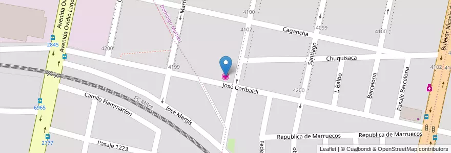 Mapa de ubicacion de Centro de Salud Itatí en Argentinien, Santa Fe, Departamento Rosario, Municipio De Rosario, Rosario.