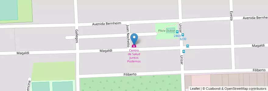 Mapa de ubicacion de Centro de Salud Juntos Podemos en Argentina, Santa Fe, Departamento Rosario, Municipio De Rosario, Rosário.