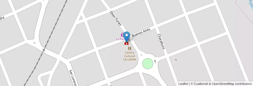 Mapa de ubicacion de Centro de Salud LA ESTACIÓN en Аргентина, Кордова, Departamento Cruz Del Eje, Pedanía Higueras, Municipio De Villa De Soto.