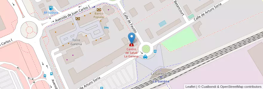 Mapa de ubicacion de Centro de Salud La Garena en Spanien, Autonome Gemeinschaft Madrid, Autonome Gemeinschaft Madrid, Área Metropolitana De Madrid Y Corredor Del Henares, Alcalá De Henares.