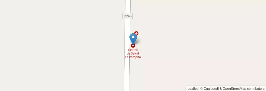 Mapa de ubicacion de Centro de Salud La Pampita en 아르헨티나, Chaco, Departamento Quitilipi, Municipio De Quitilipi.