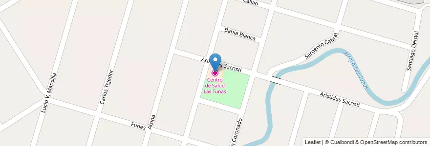 Mapa de ubicacion de Centro de Salud Las Tunas en Аргентина, Буэнос-Айрес, Partido De Tigre, General Pacheco.