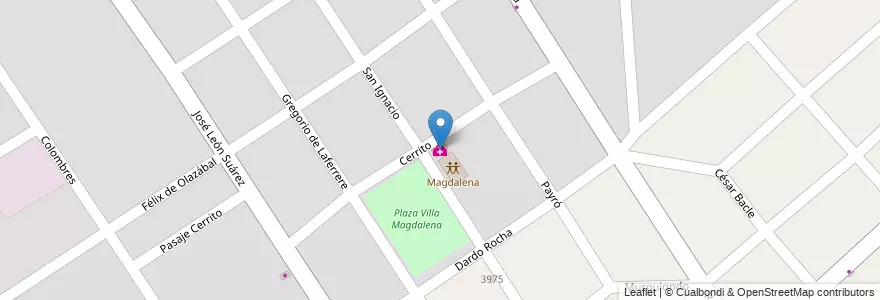 Mapa de ubicacion de Centro de Salud Magdalena en Argentinien, Provinz Buenos Aires, Partido De Malvinas Argentinas, Los Polvorines.