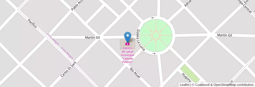 Mapa de ubicacion de Centro de salud municipal "Leando Piñeiro" en Argentina, Buenos Aires, Partido De Bahía Blanca, Bahía Blanca.