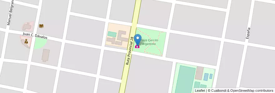Mapa de ubicacion de Centro de Salud N° 15 en الأرجنتين, Salta, Capital, Municipio De San Lorenzo, San Lorenzo.