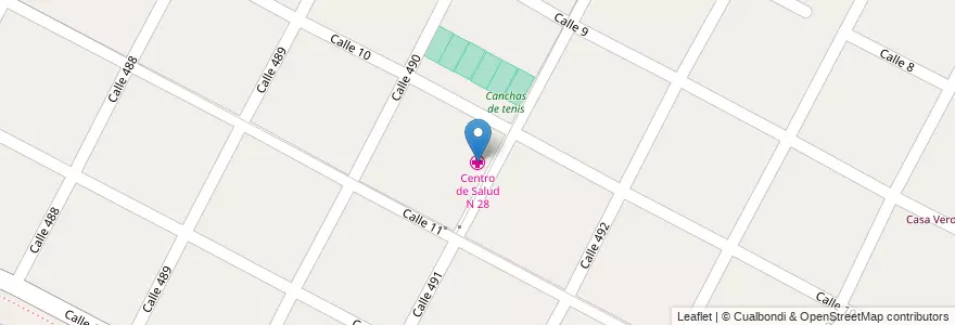 Mapa de ubicacion de Centro de Salud N 28, Gonnet en 阿根廷, 布宜诺斯艾利斯省, Partido De La Plata, Manuel B. Gonnet.