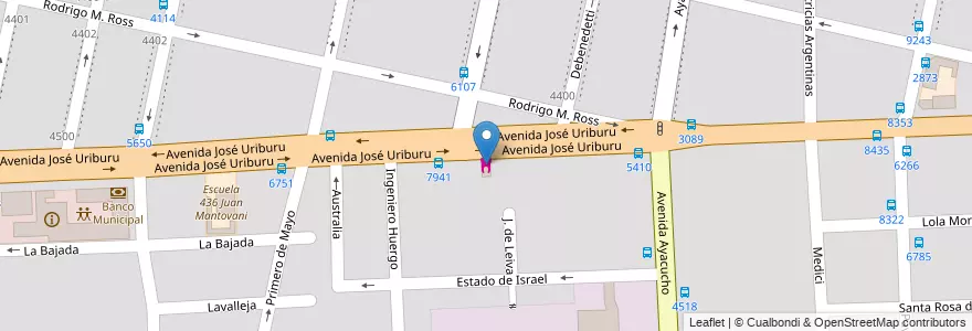 Mapa de ubicacion de Centro de Salud Odontologica de la Comunidad Christiana de Rosario en الأرجنتين, سانتا في, Departamento Rosario, Municipio De Rosario, روساريو.