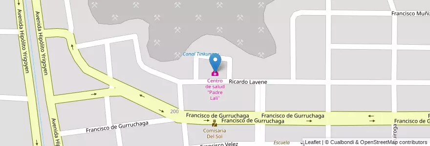 Mapa de ubicacion de Centro de salud "Padre Lali" en آرژانتین, Salta, Capital, Municipio De Salta, Salta.