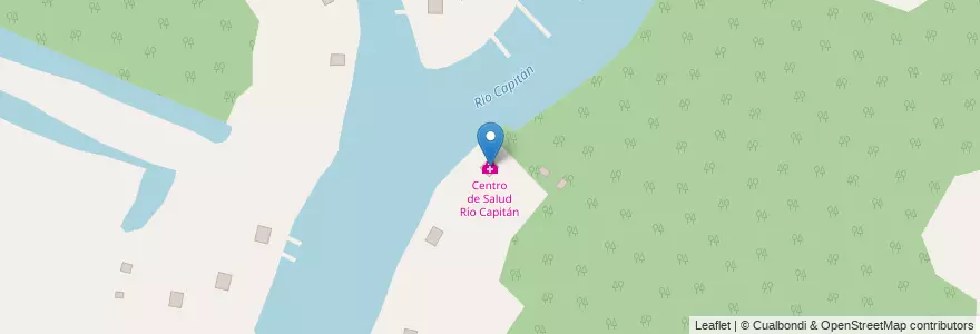 Mapa de ubicacion de Centro de Salud Río Capitán en アルゼンチン, ブエノスアイレス州, Partido De Tigre, Primera Sección.