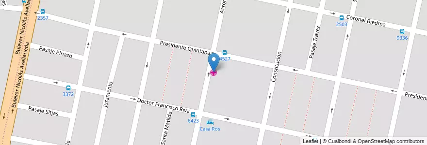 Mapa de ubicacion de Centro de Salud San Marcelino Champagnat en آرژانتین, سانتافه, Departamento Rosario, Municipio De Rosario, تسبیح.