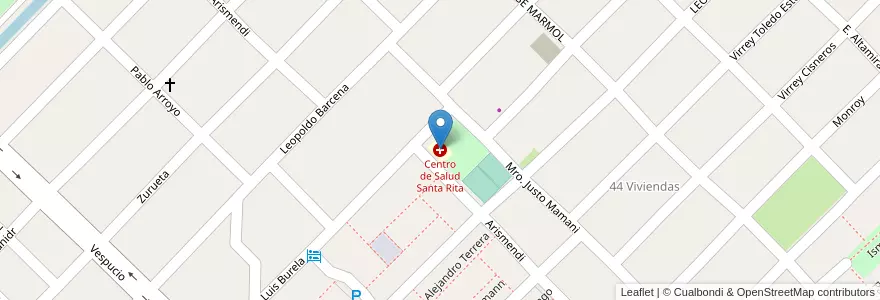 Mapa de ubicacion de Centro de Salud Santa Rita en Argentinië, Jujuy, Departamento Doctor Manuel Belgrano, Municipio De San Salvador De Jujuy.