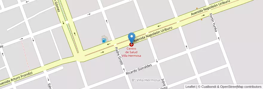 Mapa de ubicacion de Centro de Salud Villa Hermosa en Argentinien, Formosa, Departamento Formosa, Municipio De Formosa, Formosa.