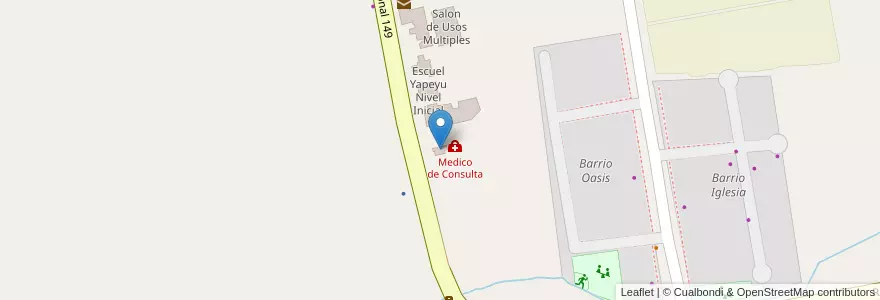 Mapa de ubicacion de Centro de Salud Villa Iglesia en Arjantin, San Juan, Şili, Iglesia.