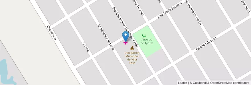 Mapa de ubicacion de Centro de Salud Villa Rosa en Argentinien, Provinz Buenos Aires, Partido Del Pilar, Villa Rosa.