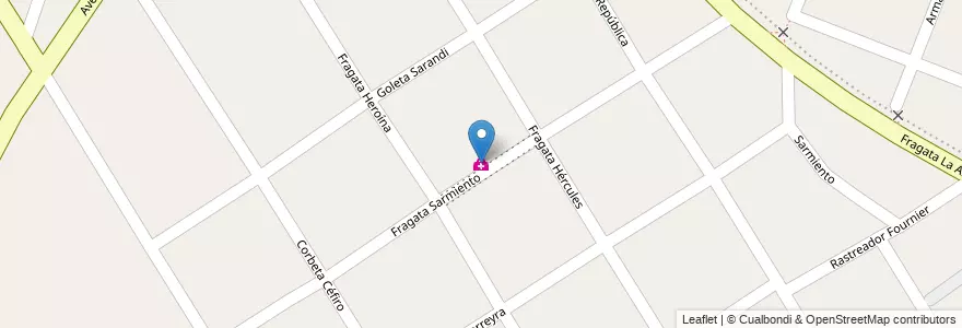 Mapa de ubicacion de Centro de Salud Villa Verde en Argentina, Buenos Aires, Partido Del Pilar, Pilar.