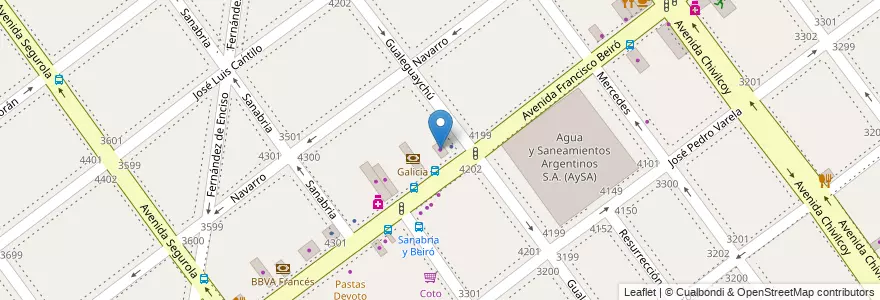 Mapa de ubicacion de Centro de Servicio Técnico, Villa Devoto en Arjantin, Ciudad Autónoma De Buenos Aires, Buenos Aires, Comuna 11.