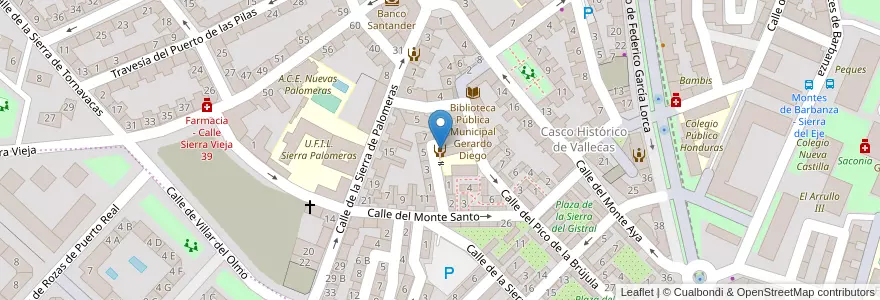 Mapa de ubicacion de Centro de Servicios Sociales Villa de Vallecas en Espagne, Communauté De Madrid, Communauté De Madrid, Área Metropolitana De Madrid Y Corredor Del Henares, Madrid.