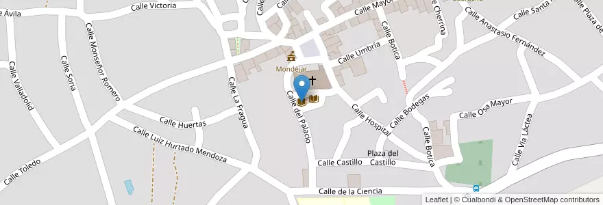 Mapa de ubicacion de Centro de Servicios Sociales en 西班牙, Castilla-La Mancha, Guadalajara, Mondéjar.